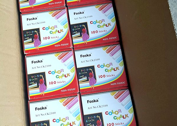 Box Packing Color Chalk
