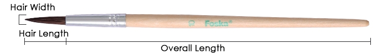 round line flat Artist Brush round line flat Artist Brush