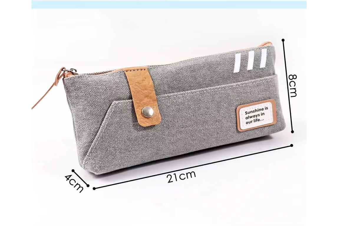 Waterproof Canvas Pencil Bag 