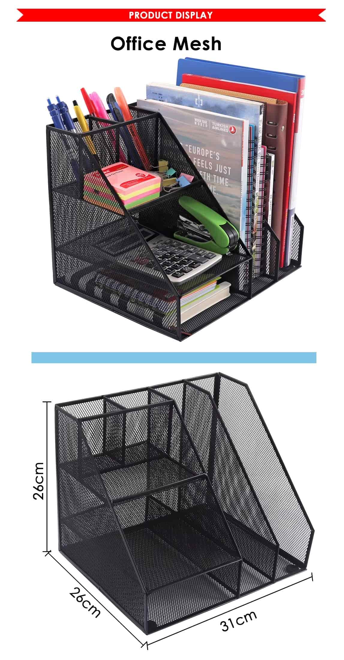 Multi-layer Wire Metal Mesh File Storage Box Multi-layer Wire Metal Mesh File Storage Box