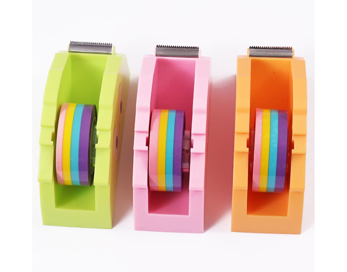 Assorted Colors Tape Dispenser
