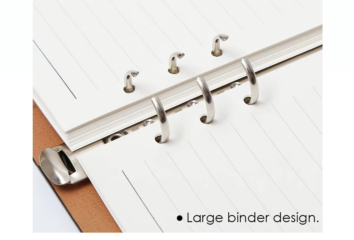 With large binder