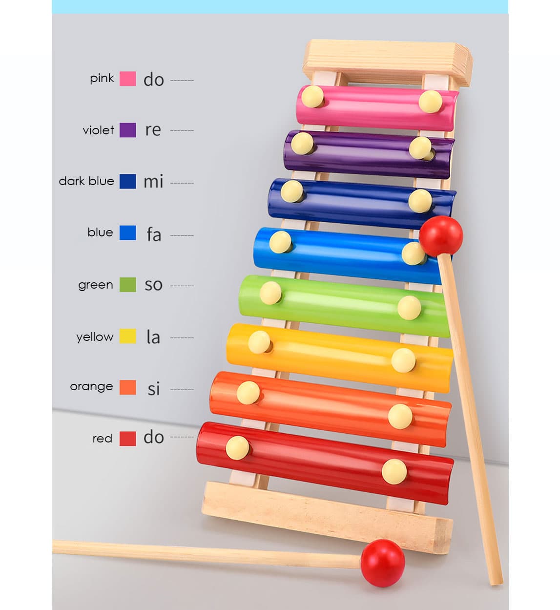 Safe Non-toxic Wood Xylophone