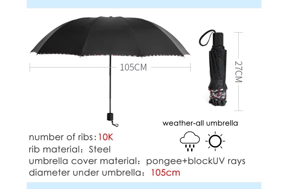 10 umbrella ribs