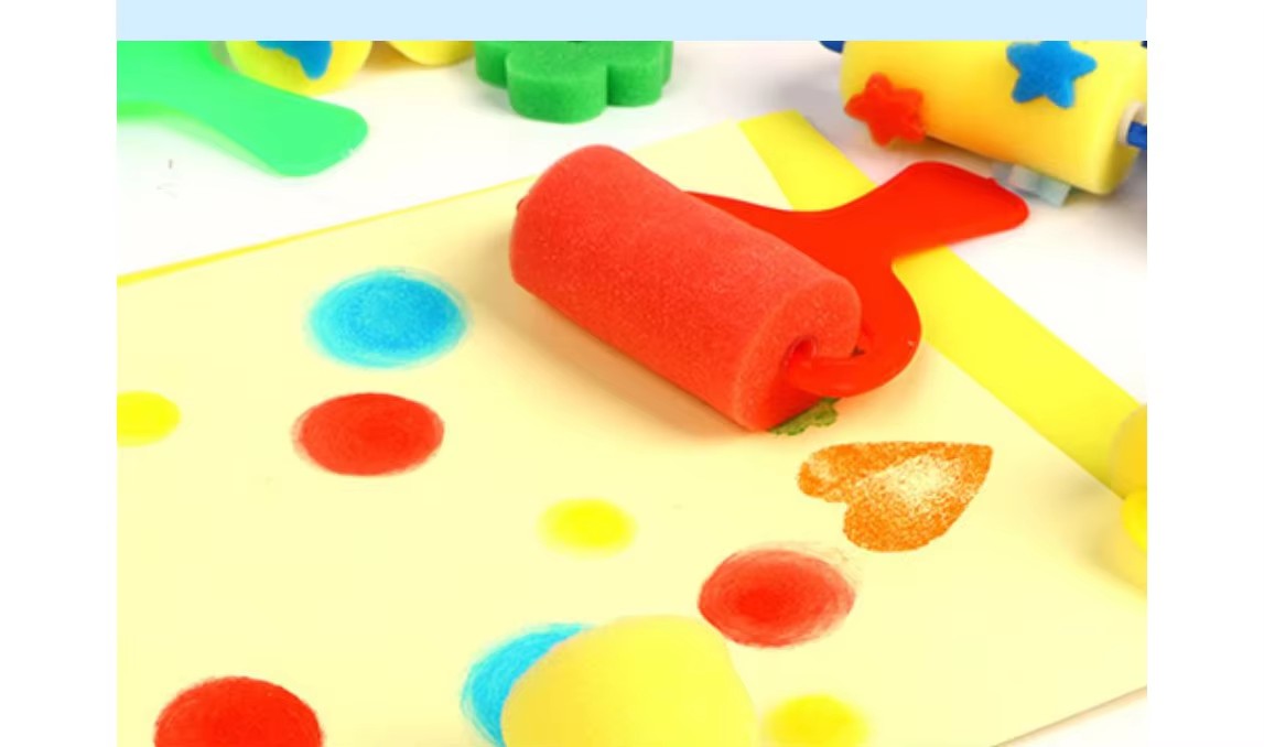 sponge brush set for kids