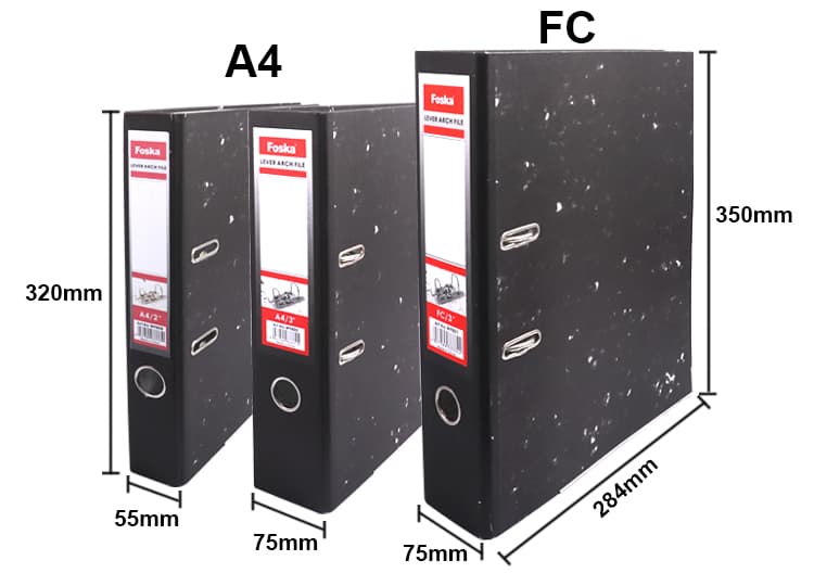 A4&FC size Lever arch file