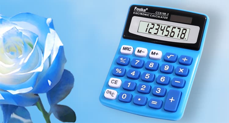 blue calculator