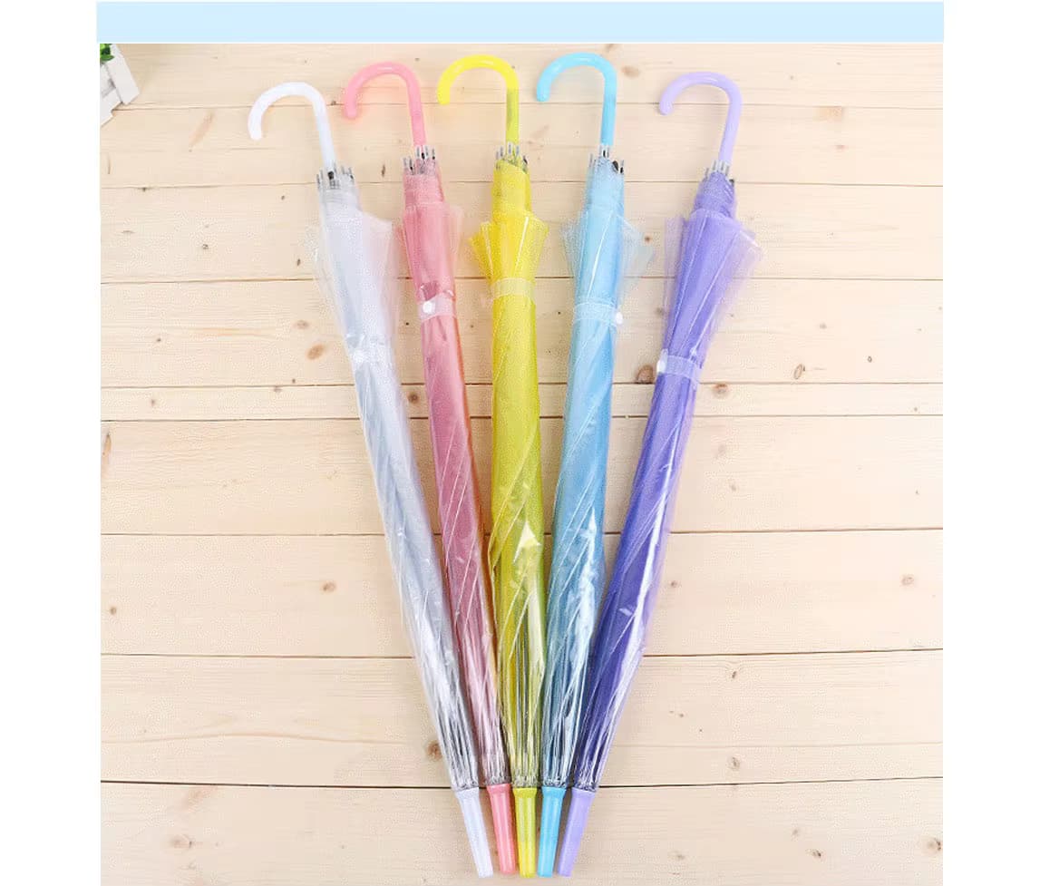 transparent color umbrella