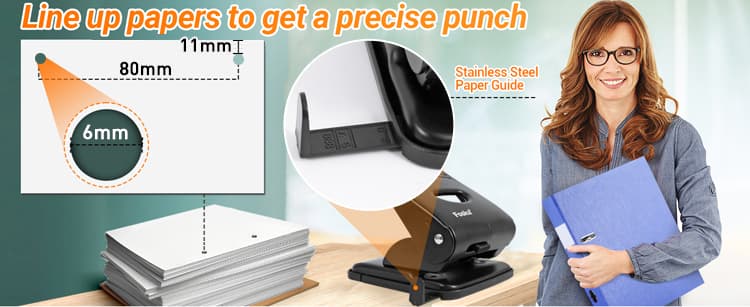 80mm hole distance paper punch