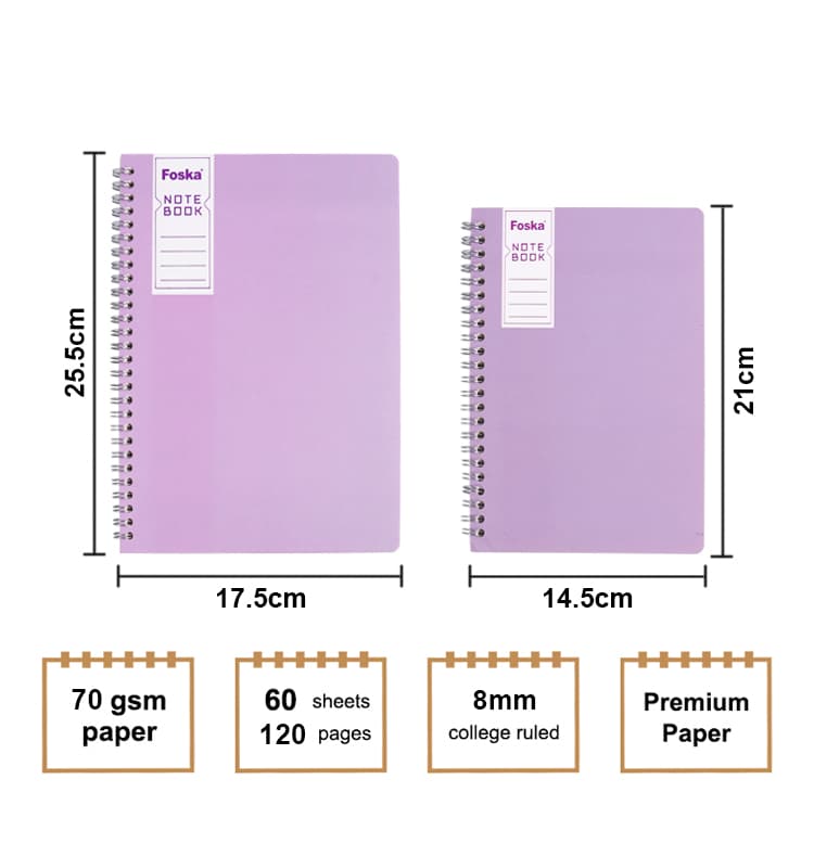 A4 and A5 notebook