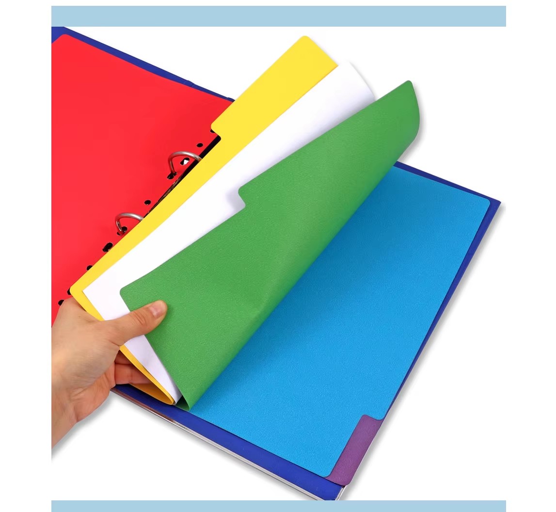 A4 colors index divider