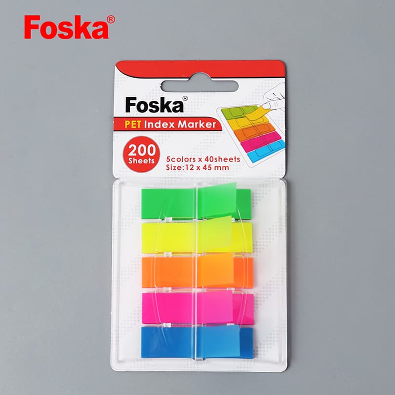 Colored Writable Book Flags Tabs