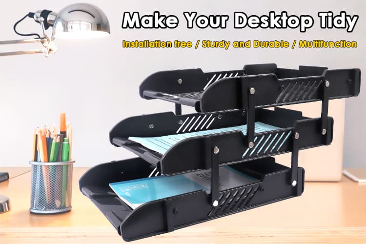 2-layers office tray