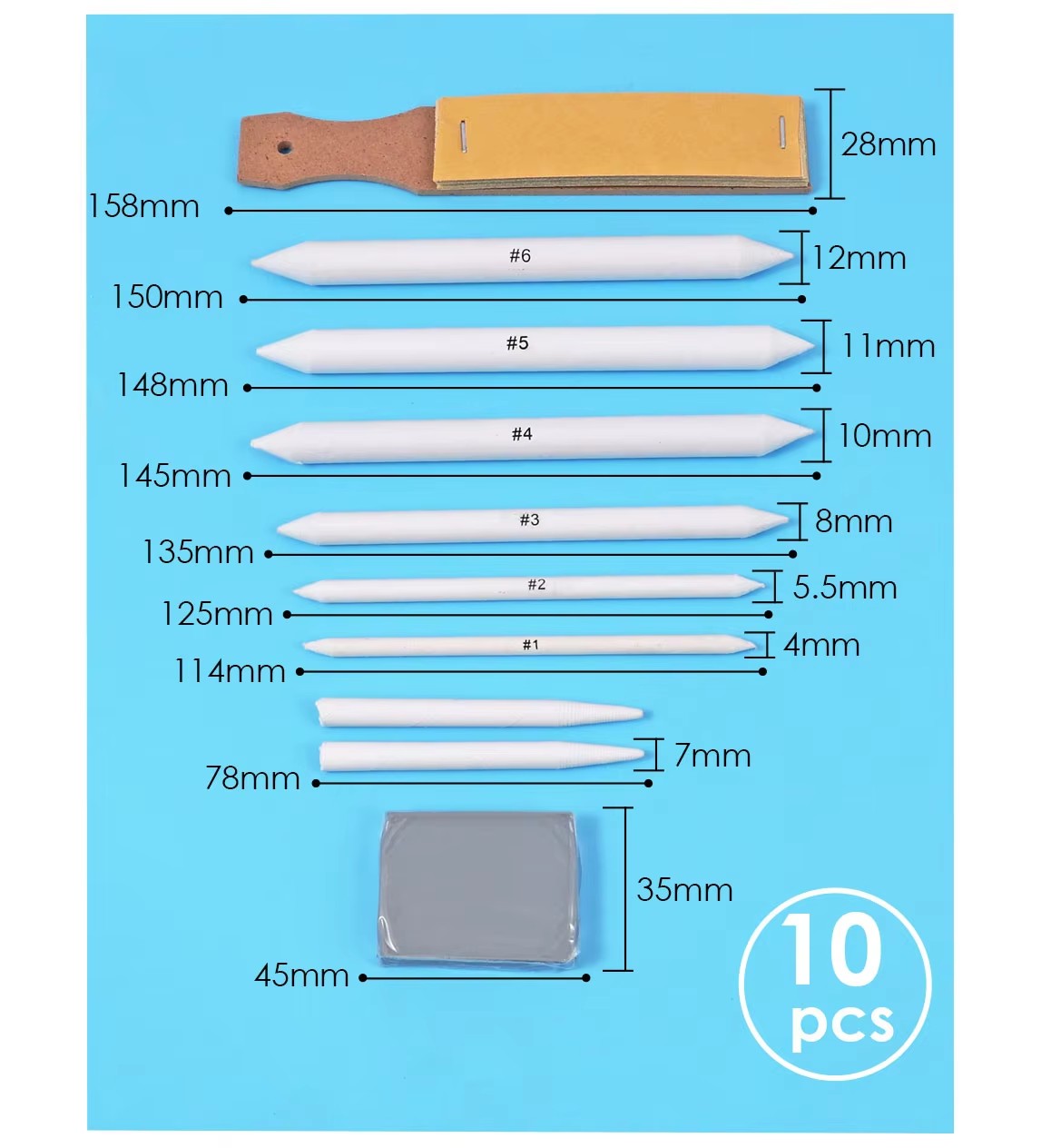 Art Paper Eraser Drawing Pen 