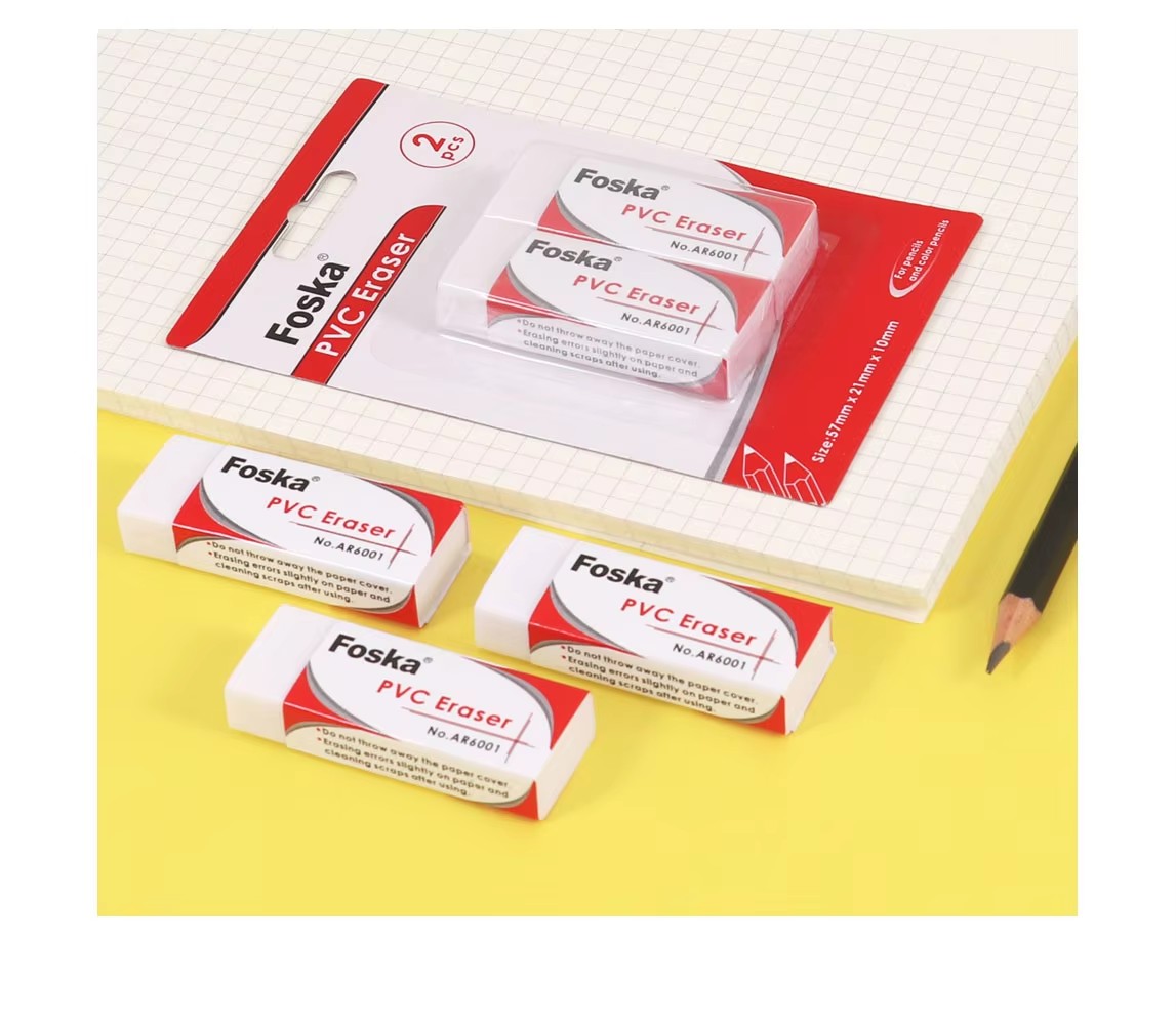 white soft PVC eraser