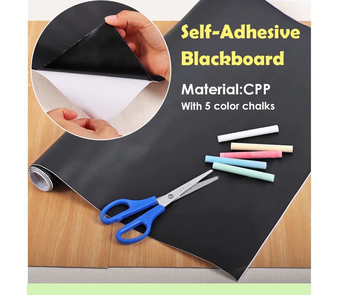 Self-adhesive Flexible Blackboard with chalks