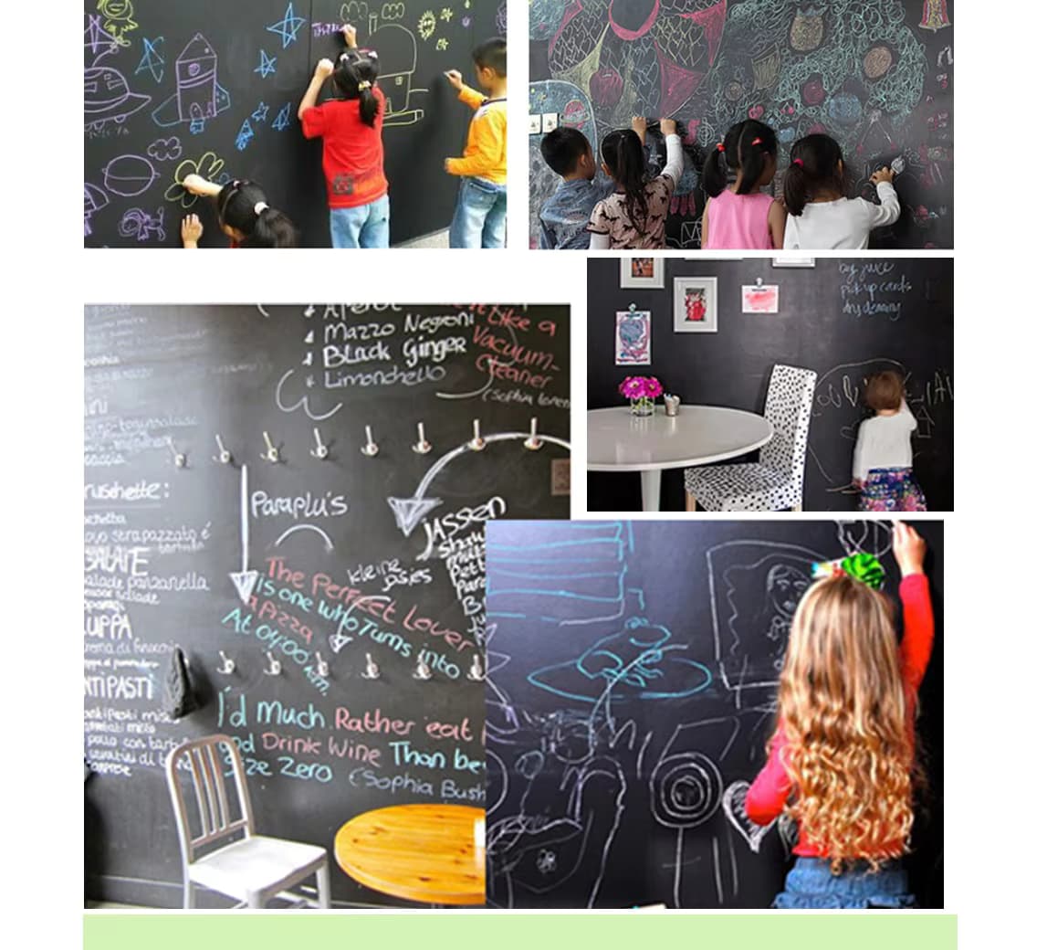 Self-adhesive Flexible Blackboard for kids