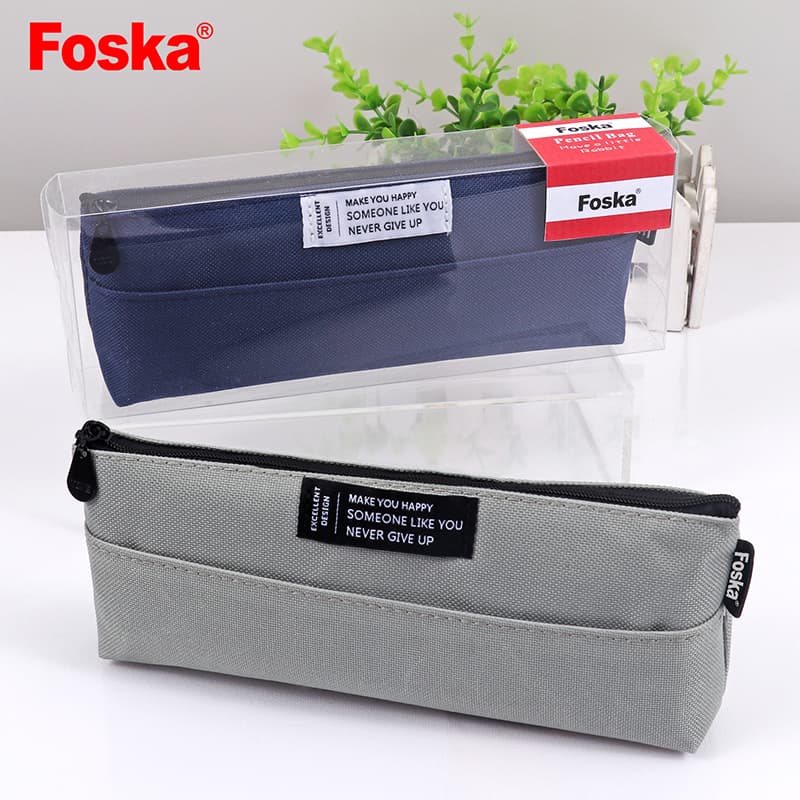 Smooth Zipper Pencil Bag