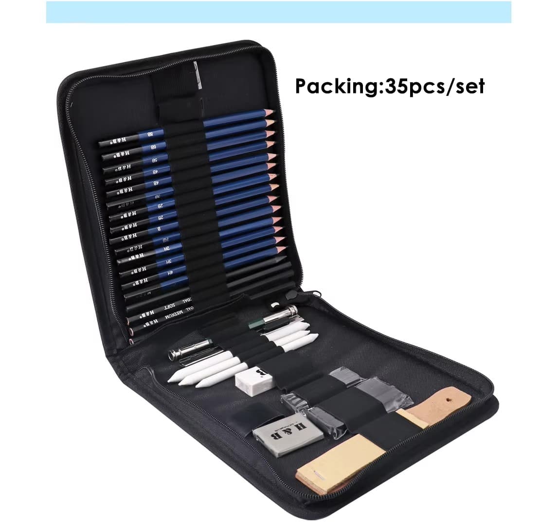  Drawing Set in Zippered Nylon Case