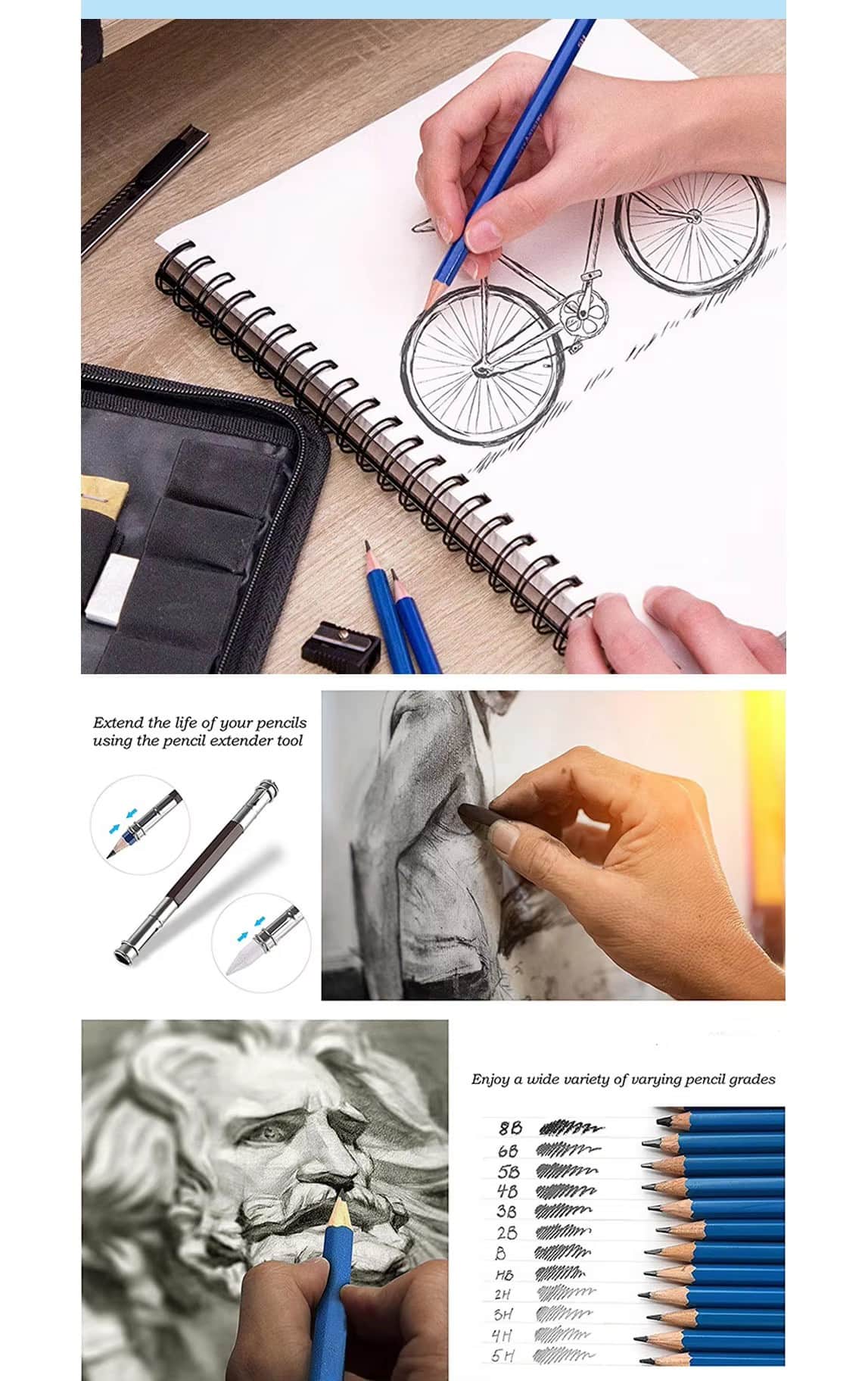 Sketch Pencils Set 