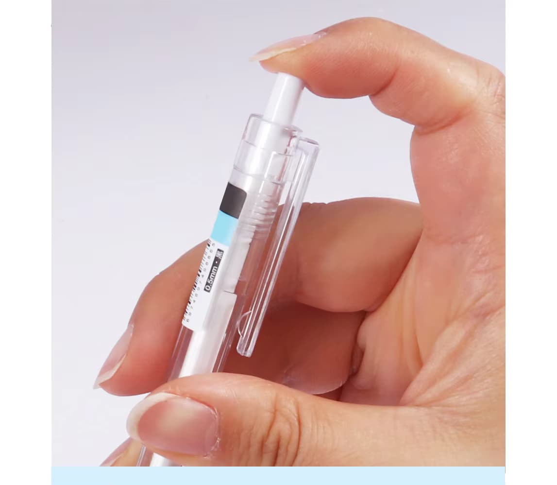 Button gel pen