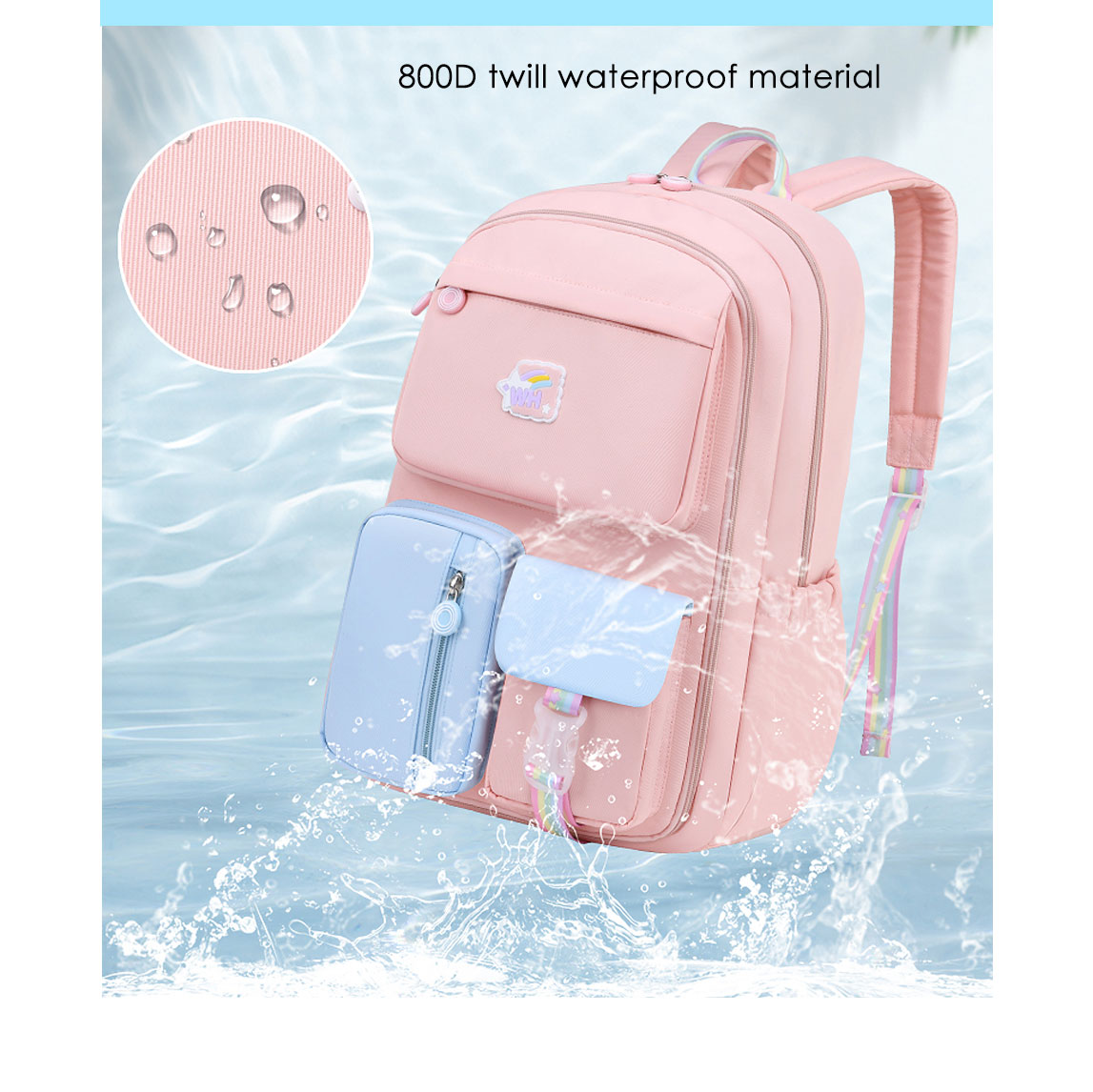Pink Purple Children Backpack