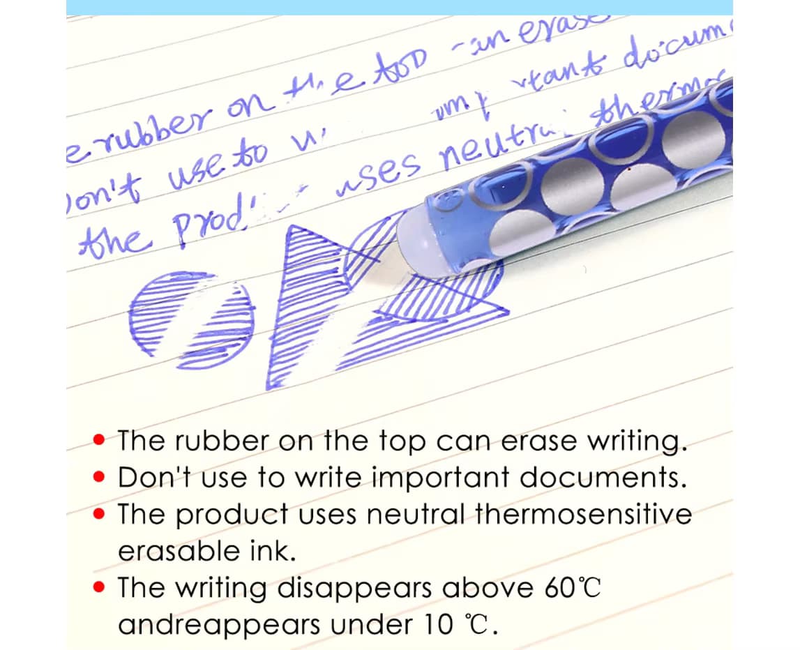 The top can erase writing