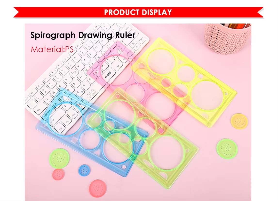 DIY Paper Spirograph Drawing Ruler