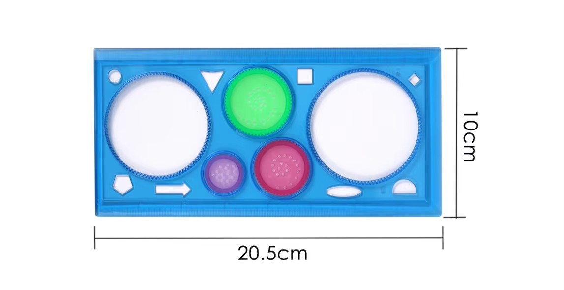 Colorful Versatile Fancy Rulers 