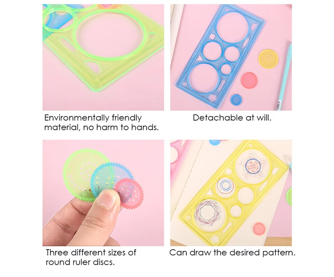 Kids Drawing Spirograph Ruler