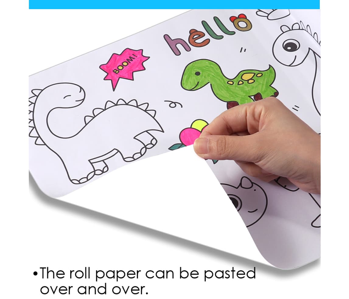 Cartoon Paiting paper roll