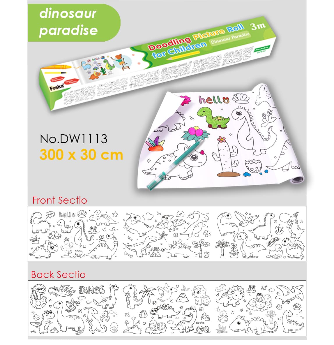 Self-Adhesive Painting Paper Drawing Roll 