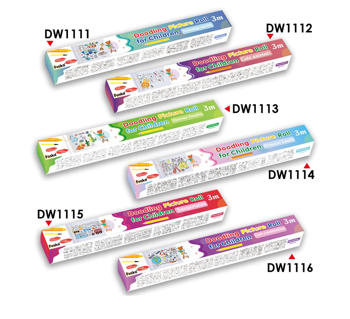 Long Paper Drawing Scroll