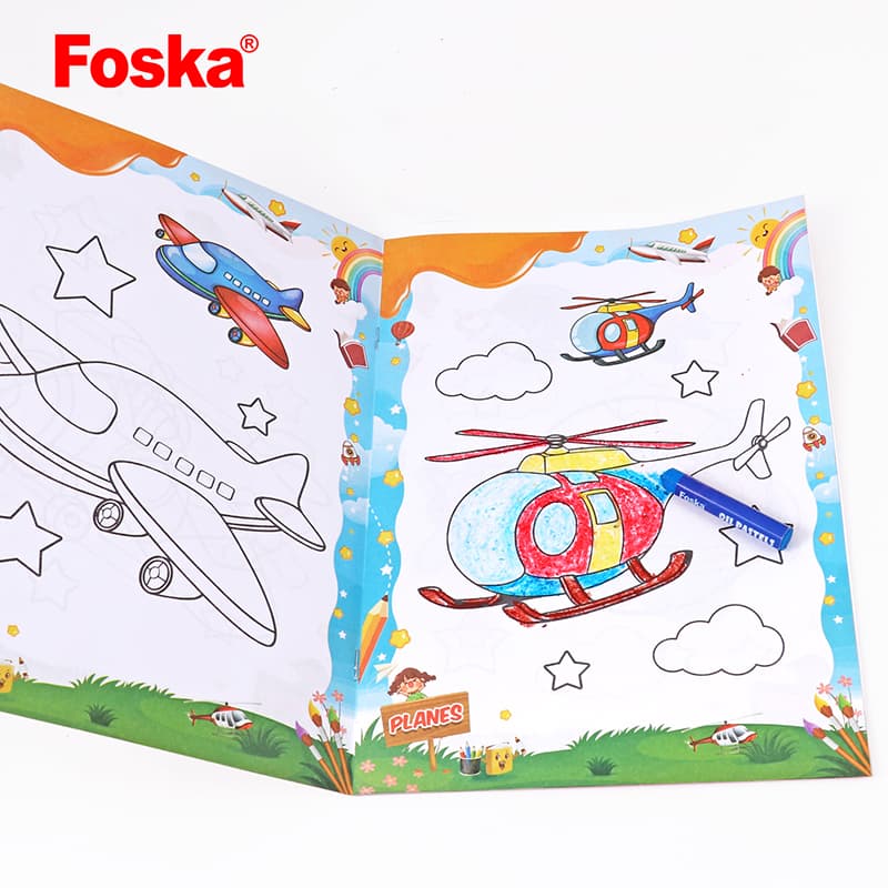 8 pages coloring book