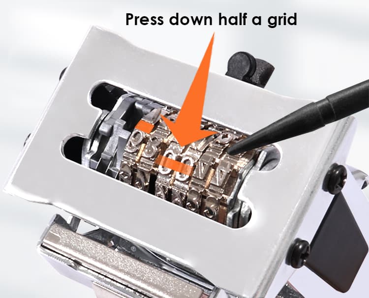 Number Hiding Numbering Machine