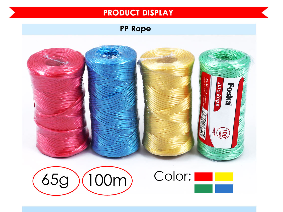 Colorful PP Plastic Rope