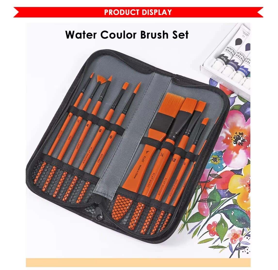 artist brush set for water color painting