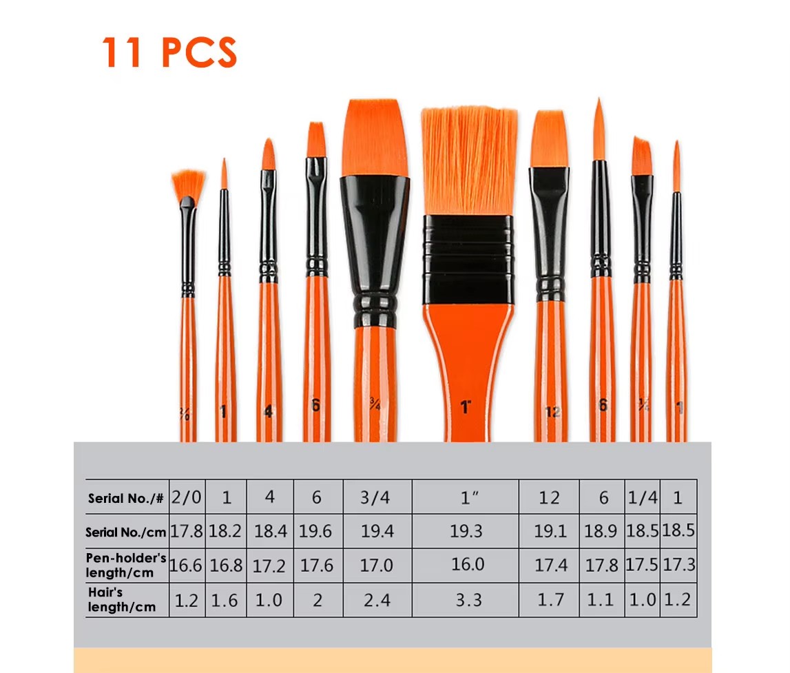 nylon artist brush