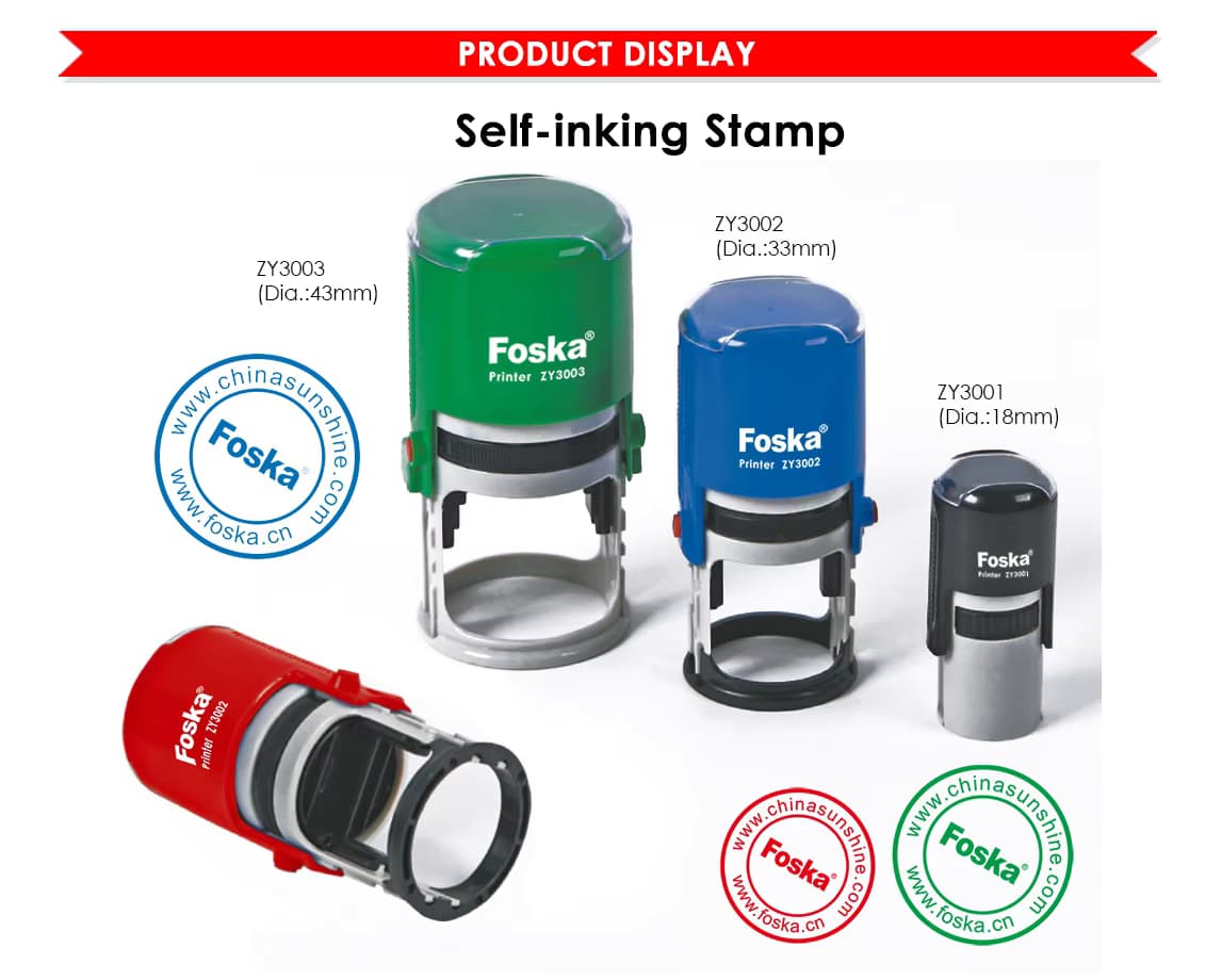 Assorted Colors Self-inking Stamp