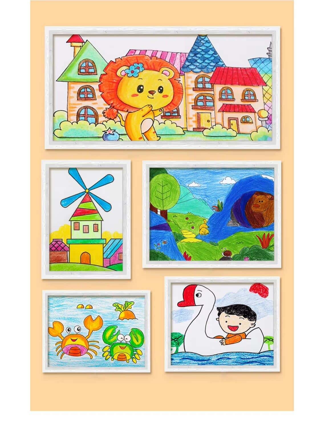 kids coloring plastic crayon