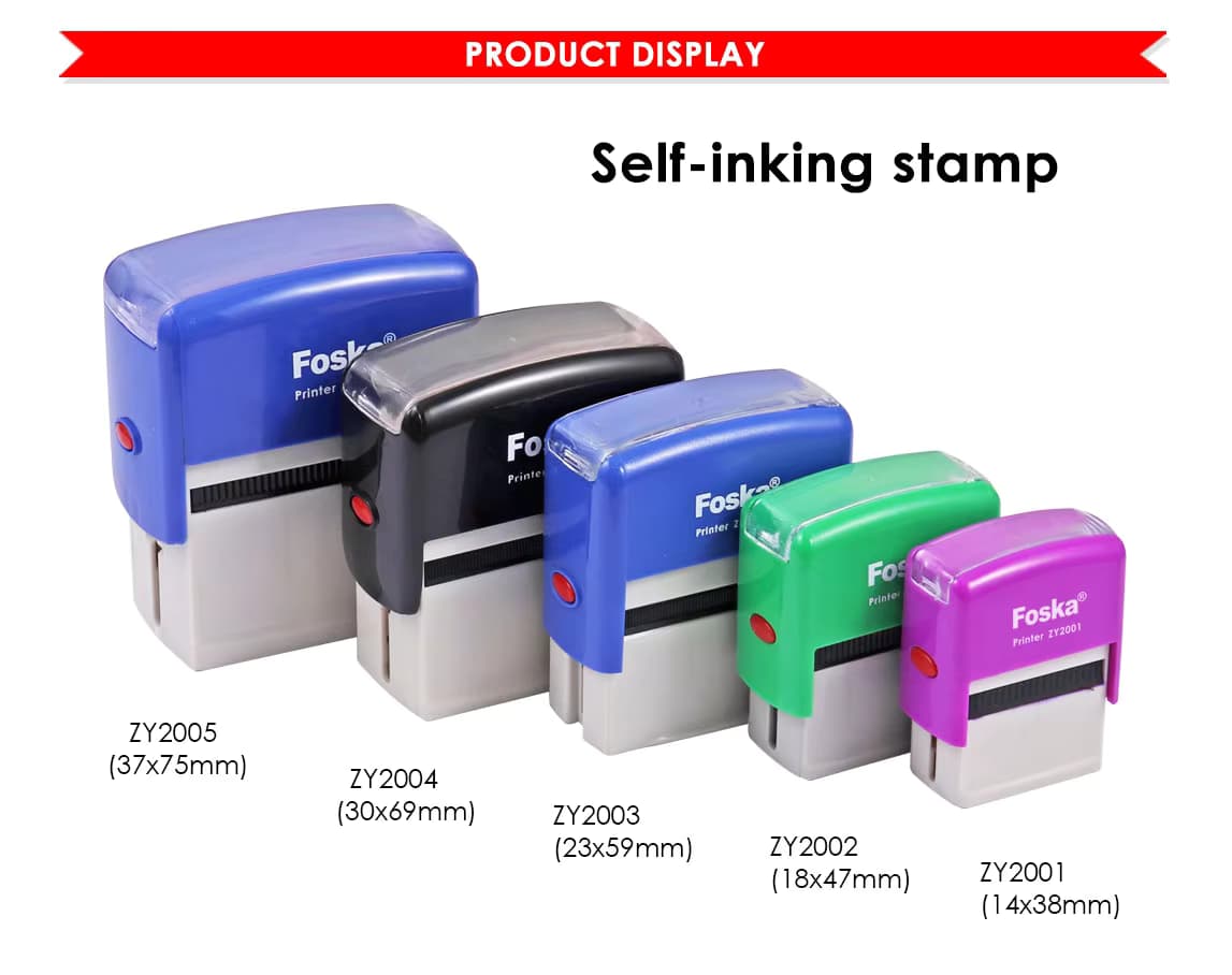 Assorted Colors Self-inking Stamp