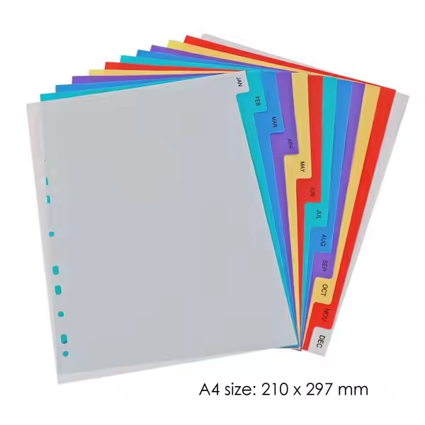 A4 PP Index divider