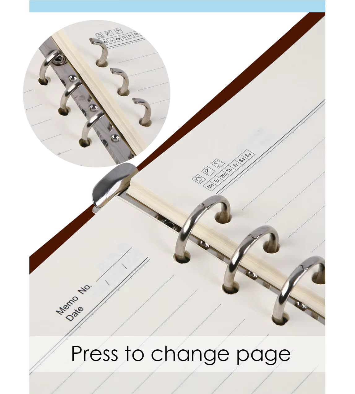 Easy Change Page Notebook