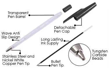 Plastic Roller-Tip Pen