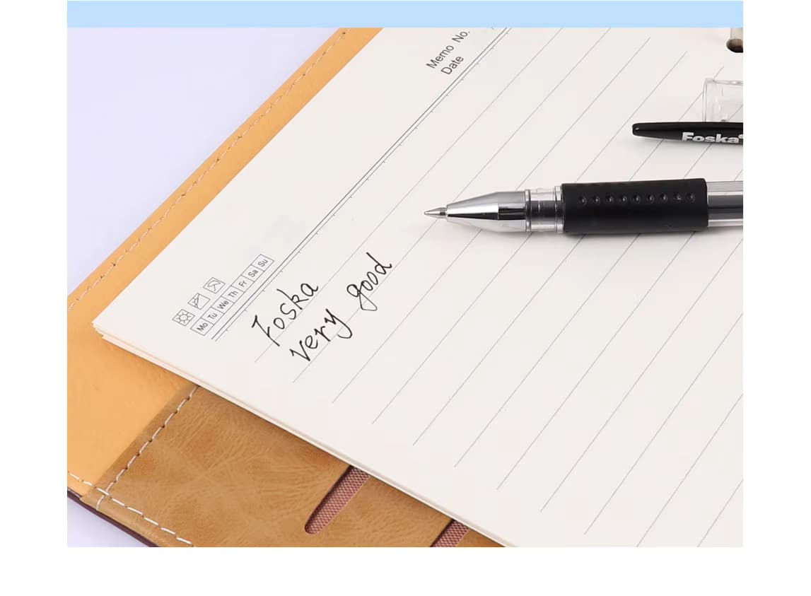Adjustable Agenda Notebook