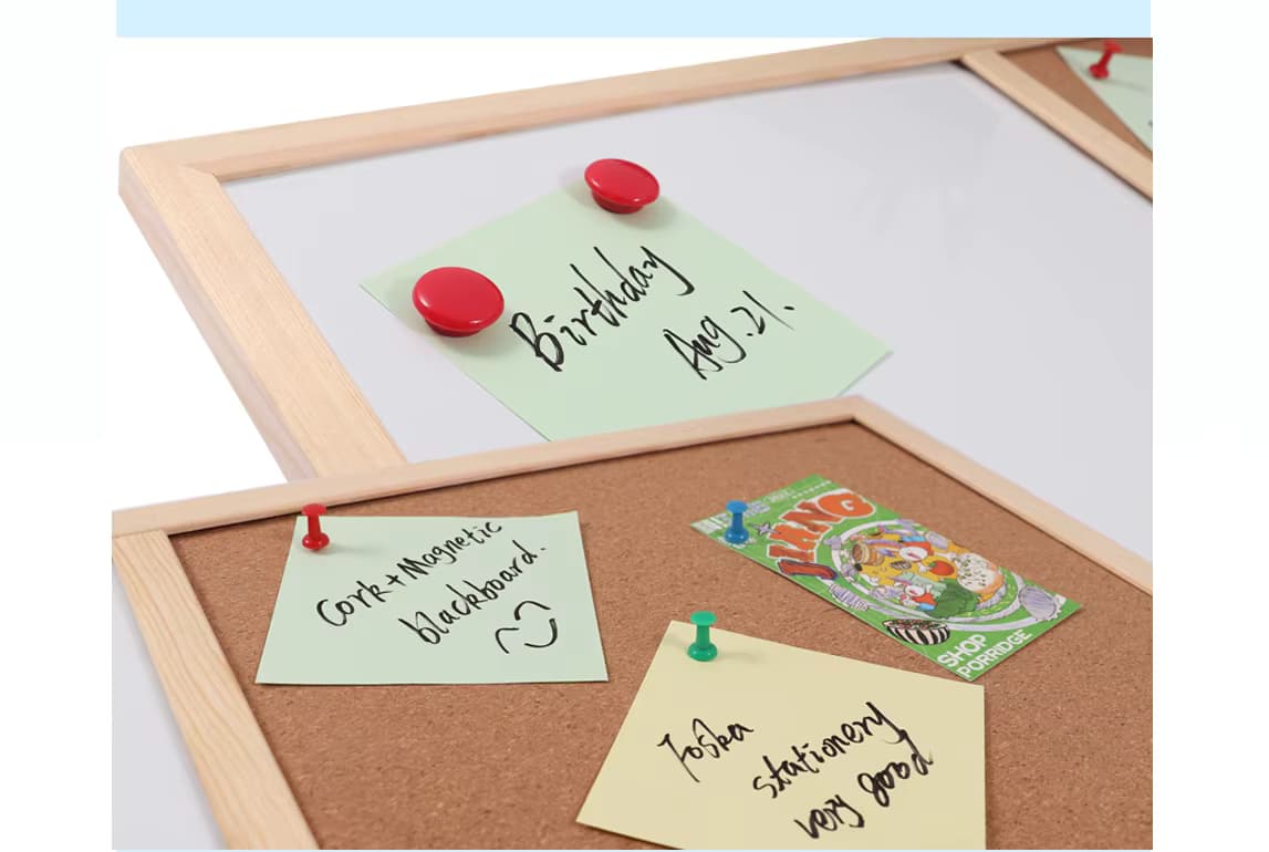 Wooden frame white board