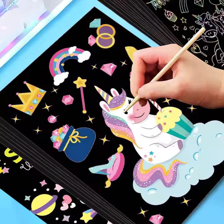 Why is Foska's creative outline scratch painting so appealing？