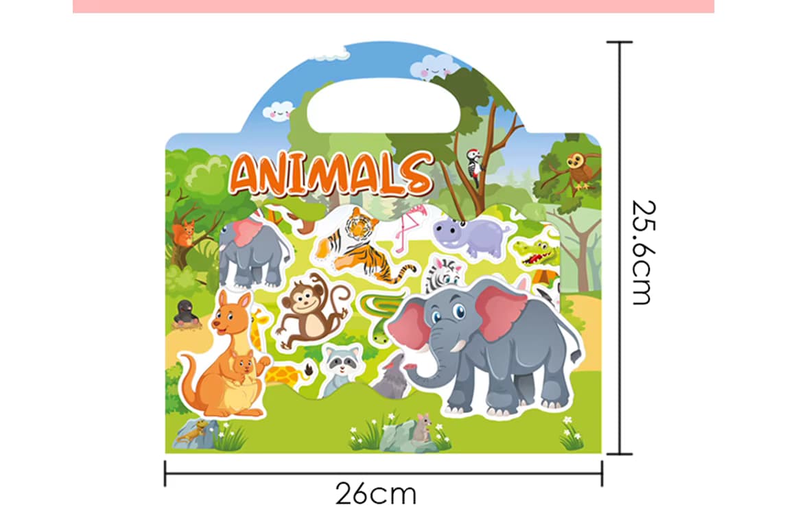 Animal Cartoon Sticker Books