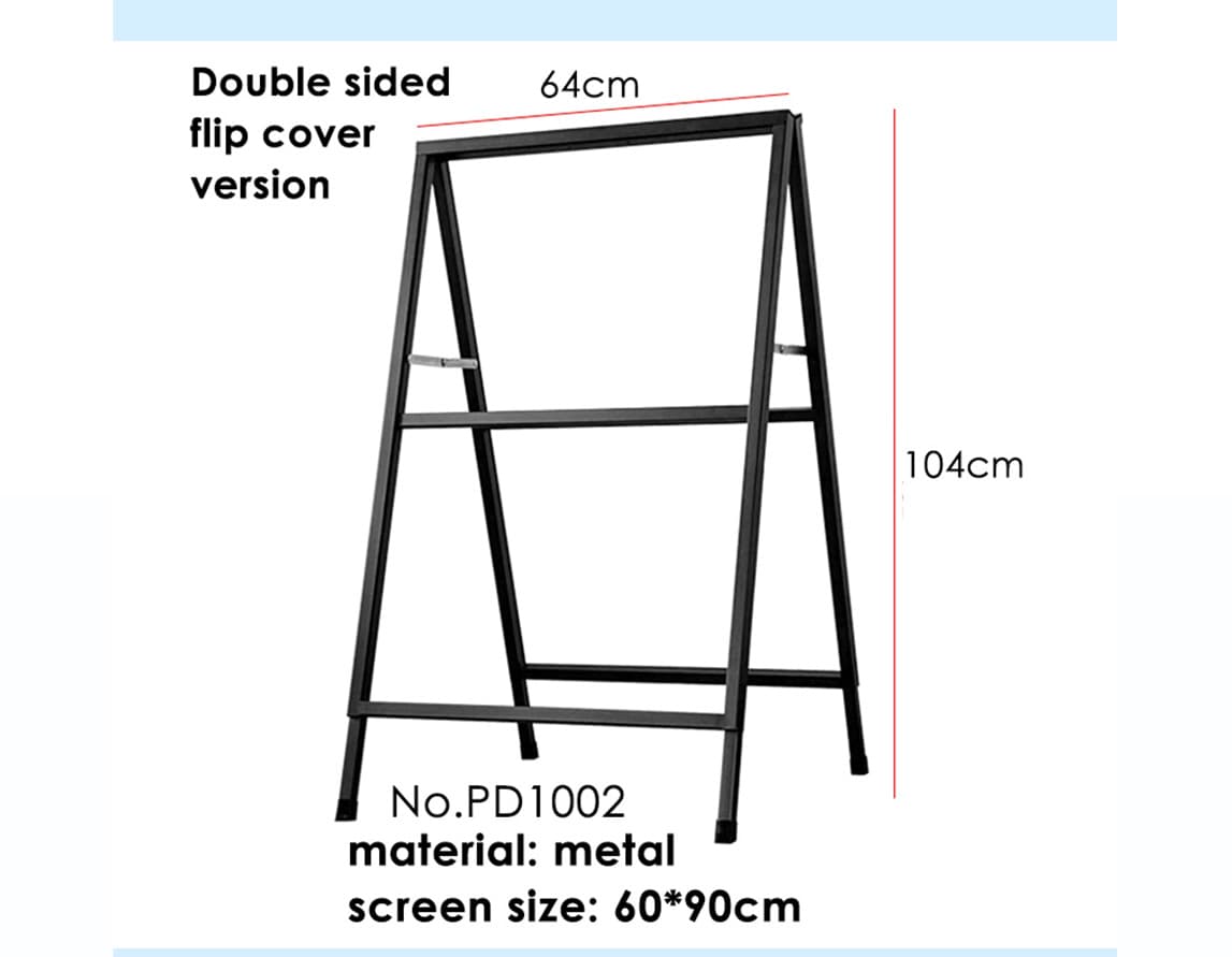 Double side outdoor poster display stand