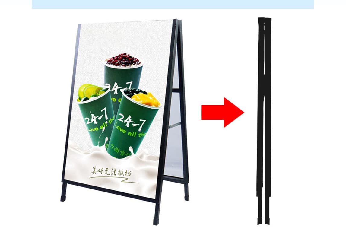 outdoor poster display stand for business